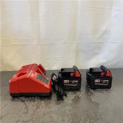 AS-IS- M18 18-Volt Lithium-Ion XC Starter Kit with Two 5.0Ah Batteries and Charger