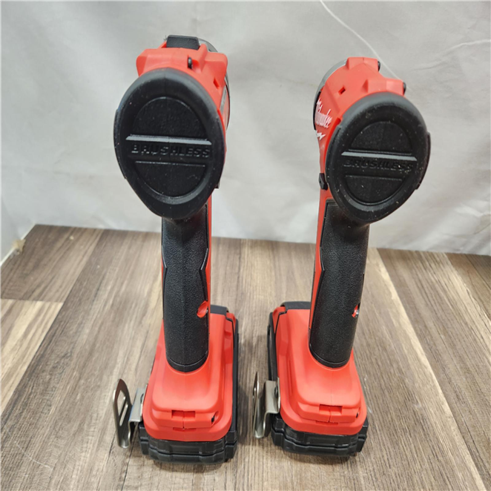 AS-IS- Milwaukee M18 Compact Brushless 2-Tool Combo Kit