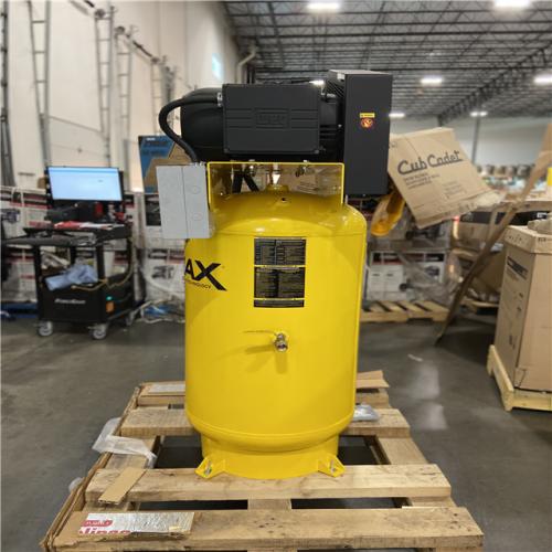 DALLAS LOCATION - EMAX 80 Gal. 7.5 HP 3-Cylinder 1-Phase 175 PSI Silent Air Electric Air Compressor with Isolator Pads and Auto Drain