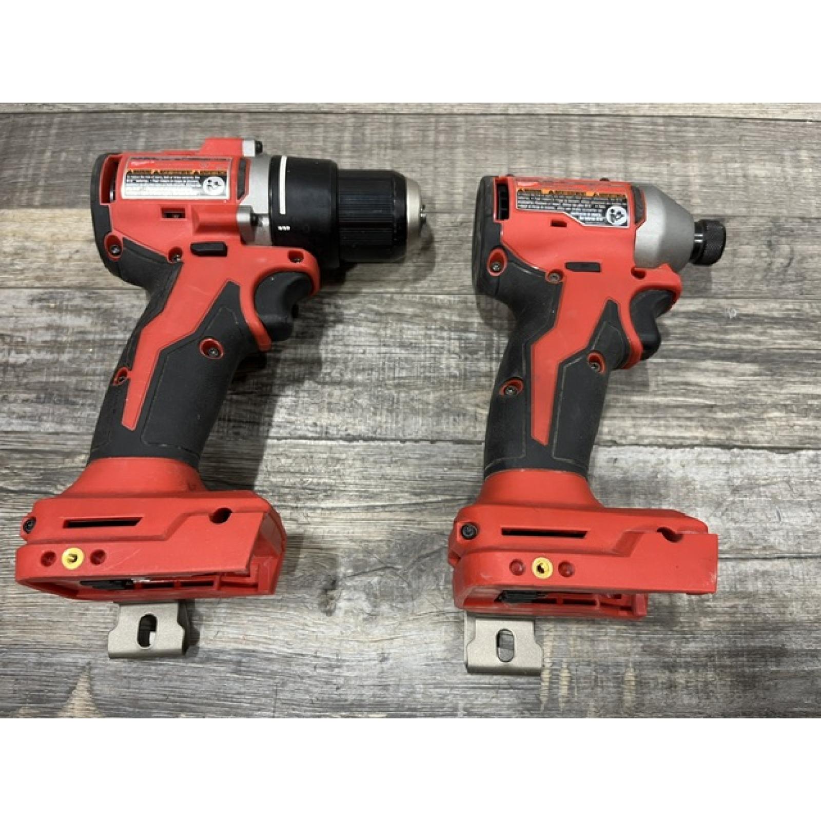 AS-IS Milwaukee 18V Lithium-Ion Brushless Cordless Compact Drill/Impact Combo Kit