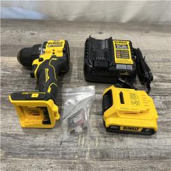 AS-IS DEWALT Atomic 20V Lithium-Ion Cordless Compact 1/2 in. Drill/Driver Kit