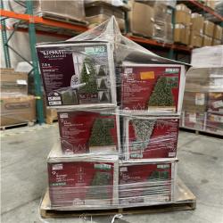 DALLAS LOCATION- AS-IS ASSORTED CHRISTMAS TREES & DECORATION PALLET