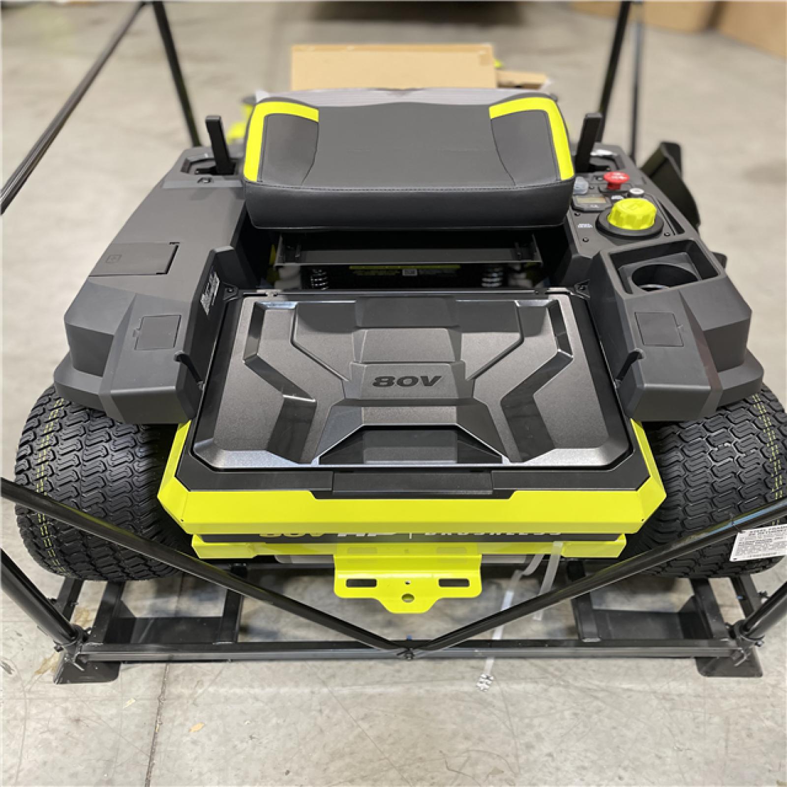 DALLAS LOCATION- NEW! RYOBI ZR3 80V HP Brushless Battery Cordless Electric 42 in. Zero Turn Riding Lawn Mower