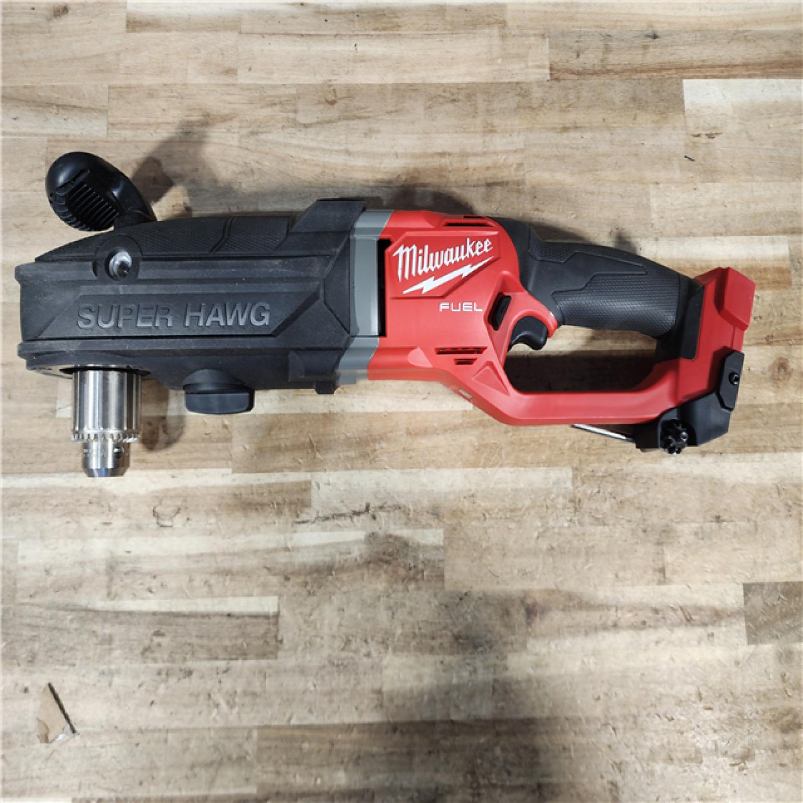 HOUSTON LOCATION - AS - IS Milwaukee FUEL 18V Lithium-Ion Brushless Cordless GEN 2 SUPER HAWG 1/2 in. Right Angle Drill (Tool-Only)