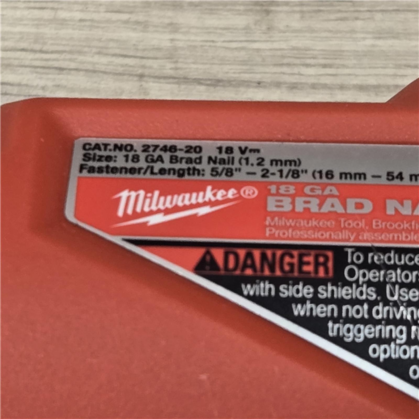 AS-IS Milwaukee M18 FUEL 18 Gauge Brad Nailer (TOOL ONLY)