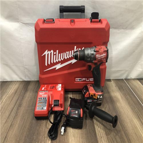 AS-IS Milwaukee M18 FUEL 18V Lithium-Ion Brushless Cordless 1/2 in. Hammer Drill Driver Kit