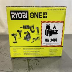 NEW! - RYOBI ONE+ 18V Cordless 6-Tool Combo Kit with 1.5 Ah Battery  4.0 Ah Battery  and Charger