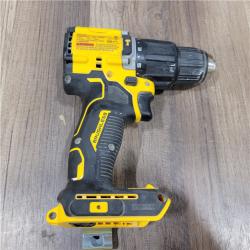 AS-IS DEWALT ATOMIC 20-Volt Lithium-Ion Cordless 1/2 in. Compact Hammer Drill with 3.0Ah Battery, Charger and Bag