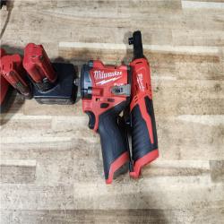 HOUSTON LOCATION - AS - IS Milwaukee 2 Tool Combo Kit W/ (2) Battery & Charger