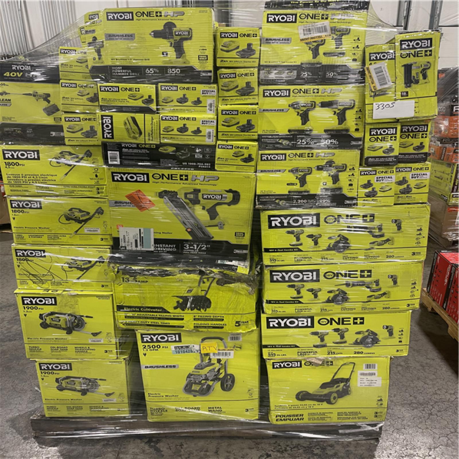 Pittston Location As-Is Power Tools Partial Truckload (14 Pallets) 3305-A
