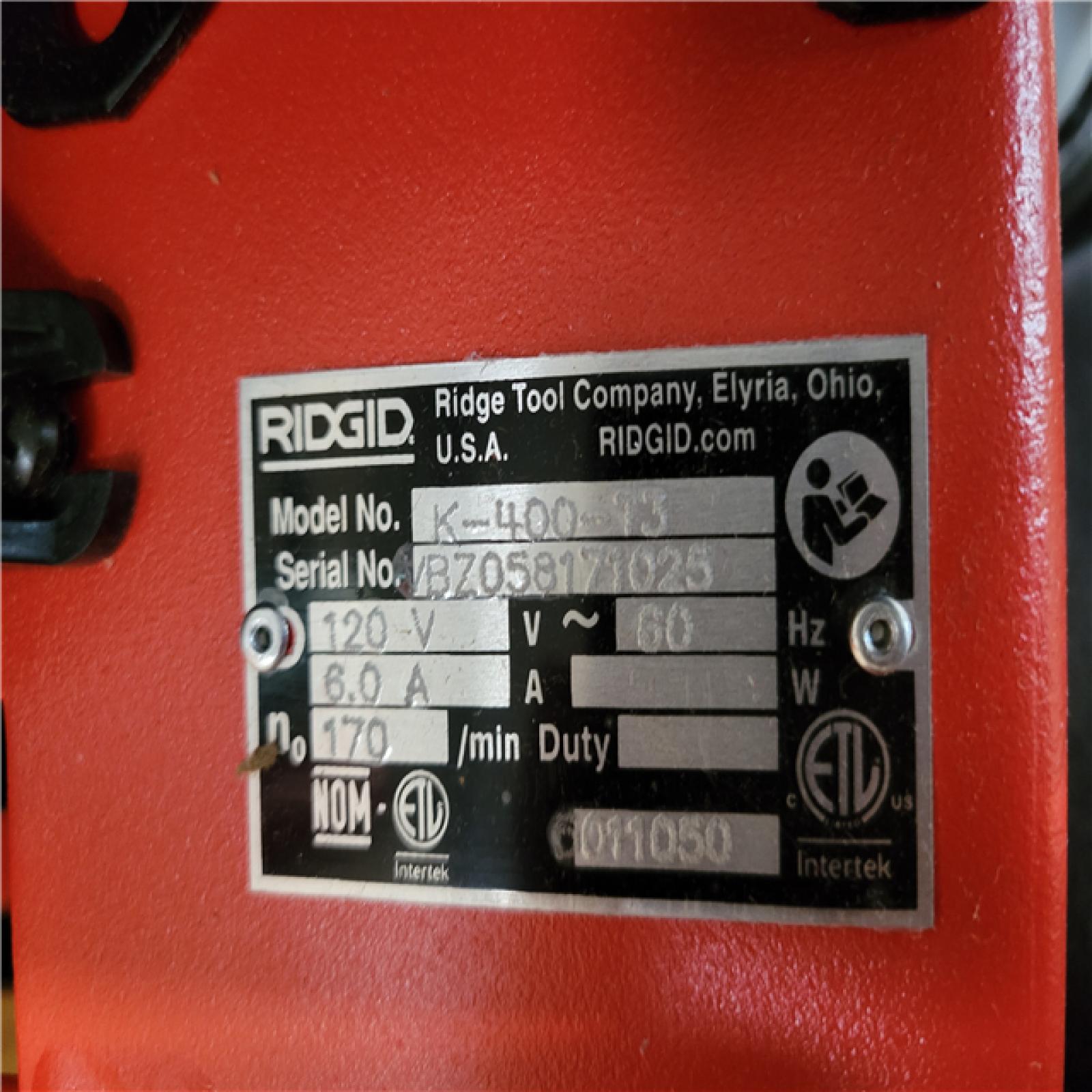 CALIFORNIA AS-IS RIDGID INTEGRAL WOUND CABLE