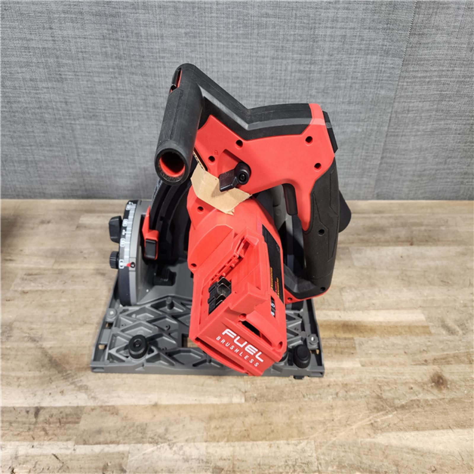 HOUSTON LOCATION - AS-IS Milwaukee  FUEL 18V Lithium-Ion Cordless Brushless 6-1/2 in. Plunge Cut Track Saw (Tool-Only)