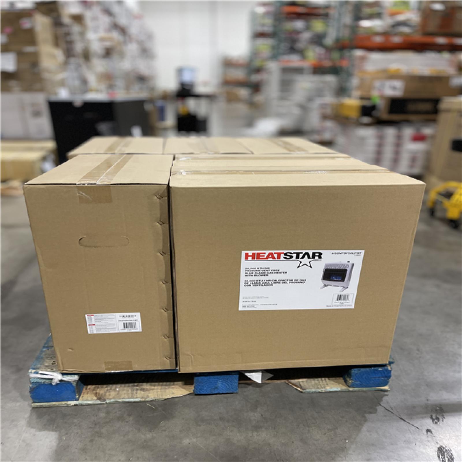 DALLAS LOCATION - Heatstar 20k Btu Vent-Free Blue Flame Propane Heater PALLET -(6 UNITS)