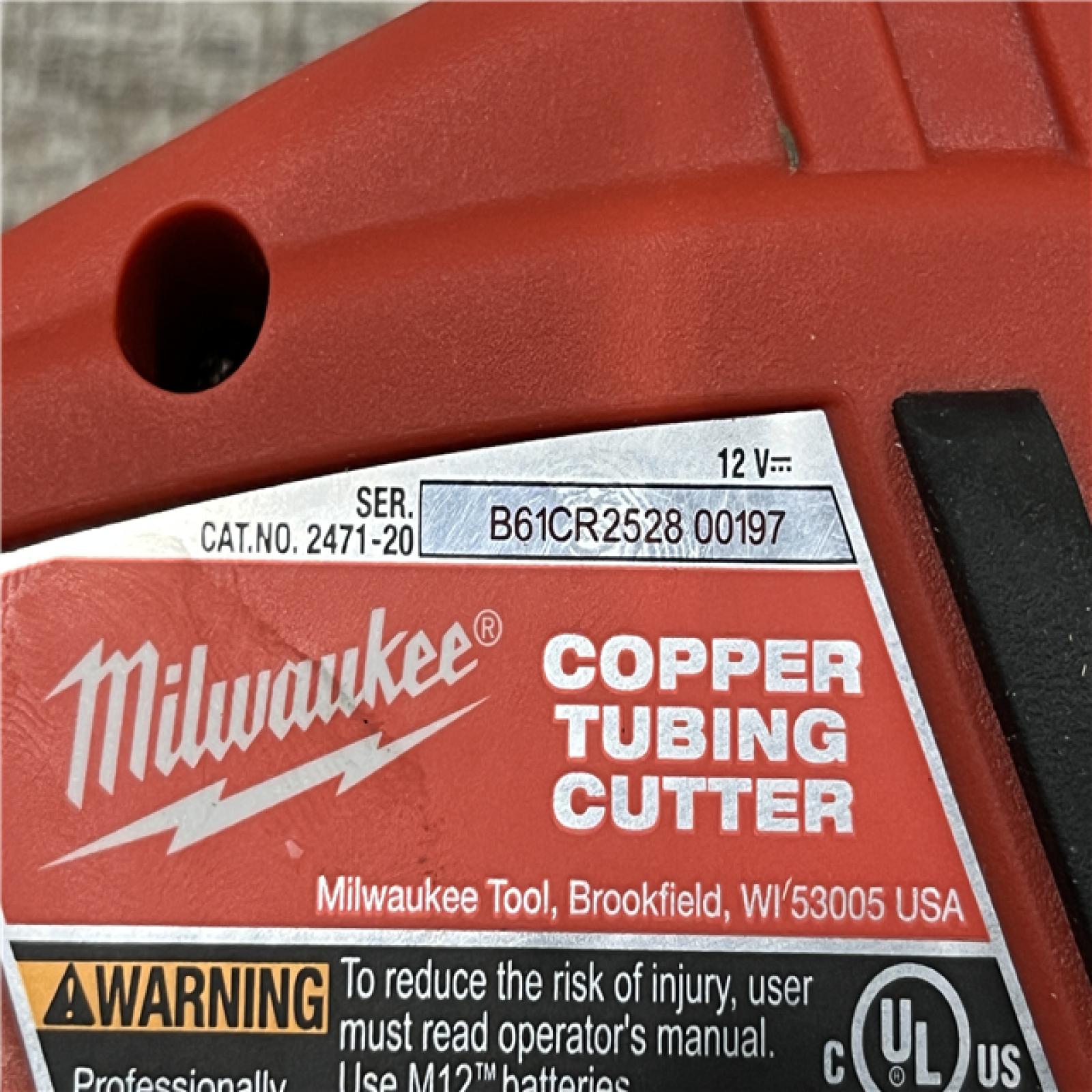 AS-IS Milwaukee 12V Lithium-Ion Cordless Copper Tubing Cutter (Tool-Only)