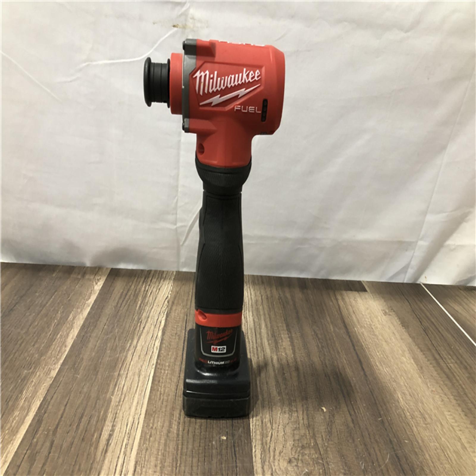 AS-IS Milwaukee FUEL 12V Lithium-Ion Brushless Cordless 1/2 in. x 18 in. Bandfile Kit
