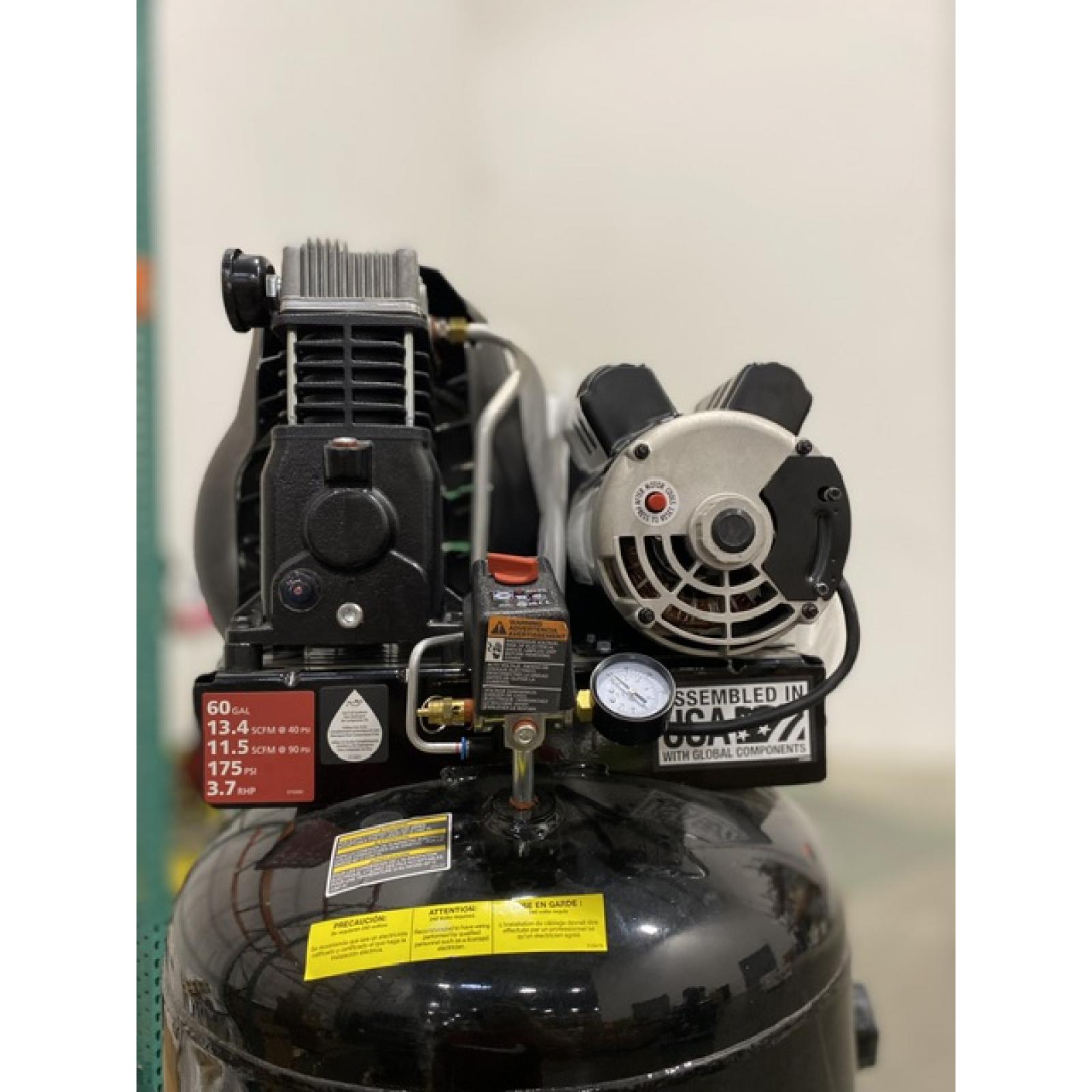 Dallas Location - As-Is Husky 60 Gal. 3.7 HP 175 PSI Electric Air Compressor