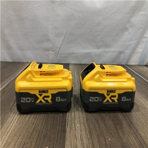 AS-IS DEWALT 20V MAX XR POWER-Pack Lithium-Ion 8.0Ah Battery (2-Pack)