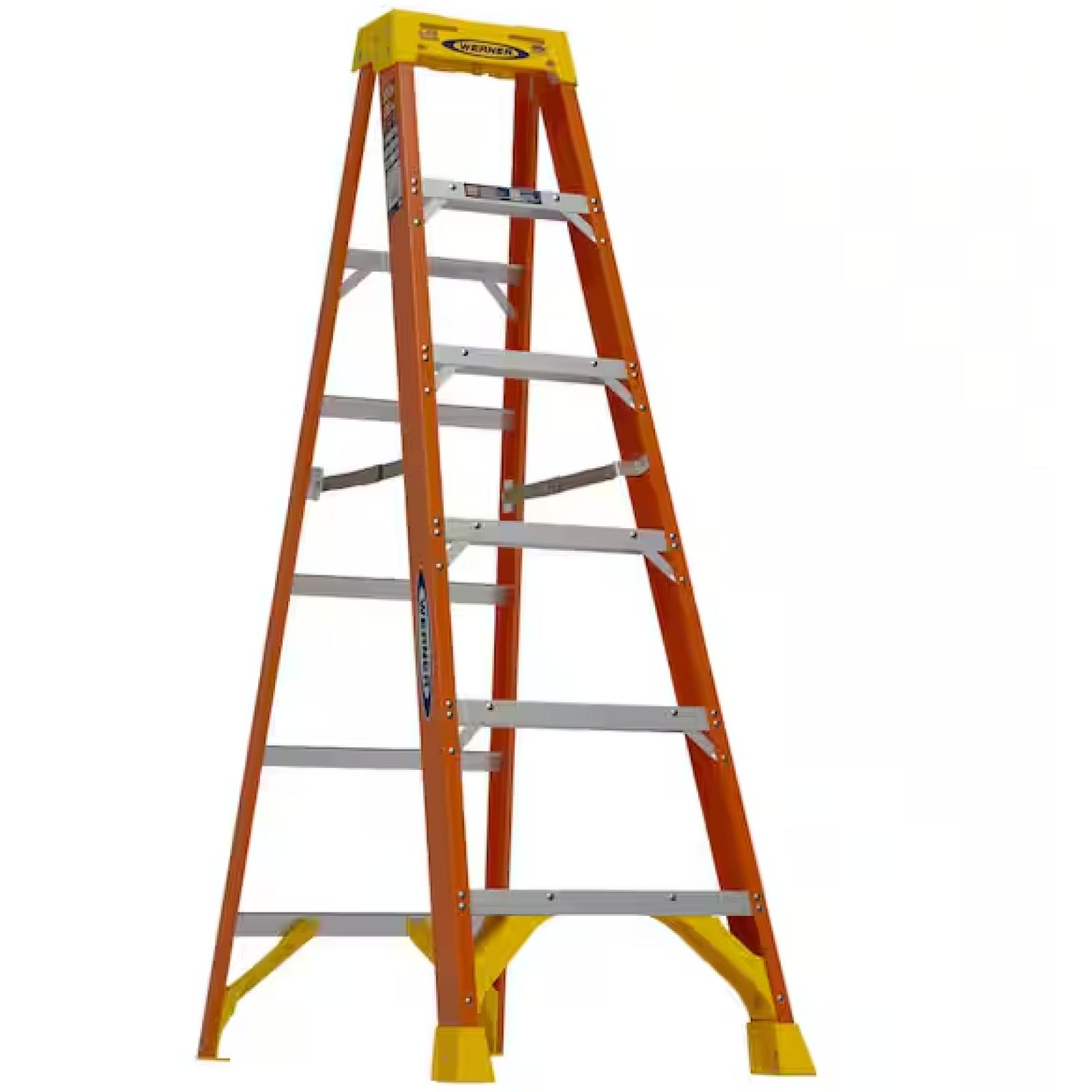DALLAS LOCATION-NEW! Werner 6 ft. Fiberglass Step Ladder PALLET (16 UNITS)
