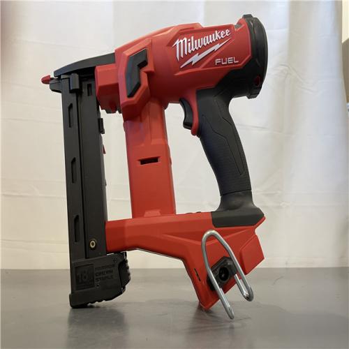 AS-IS - MILWAUKEE FUEL 18-Volt Lithium-Ion Brushless Cordless 18-Gauge 1/4 in. Narrow Crown Stapler (Tool-Only)