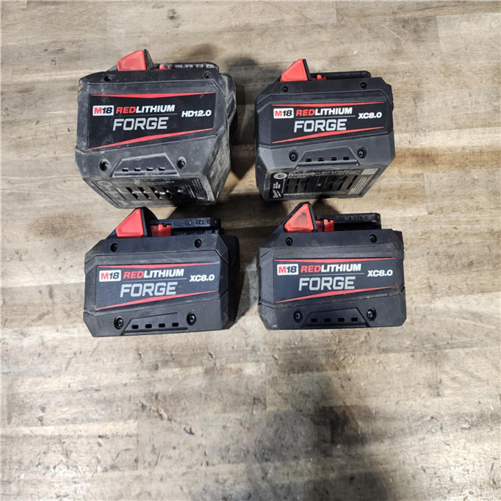 HOUSTON LOCATION - AS-IS MILWAUKEE FORGE BATTERY PACK QTY - 4