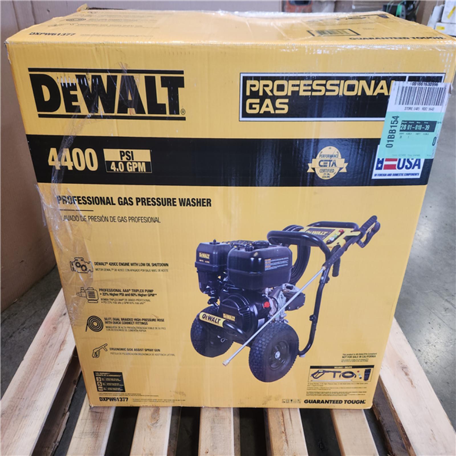 Phoenix NEW DEWALT 4400 PSI 4.0 GPM Gas Pressure Washer with 420cc Engine  Triplex Pump  Commercial Cold Water Power Washer