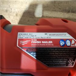 Houston Location AS-IS Milwaukee FUEL 18V Lithium-Ion Brushless Cordless Gen II 15-Gauge Angled Nailer (Tool-Only)