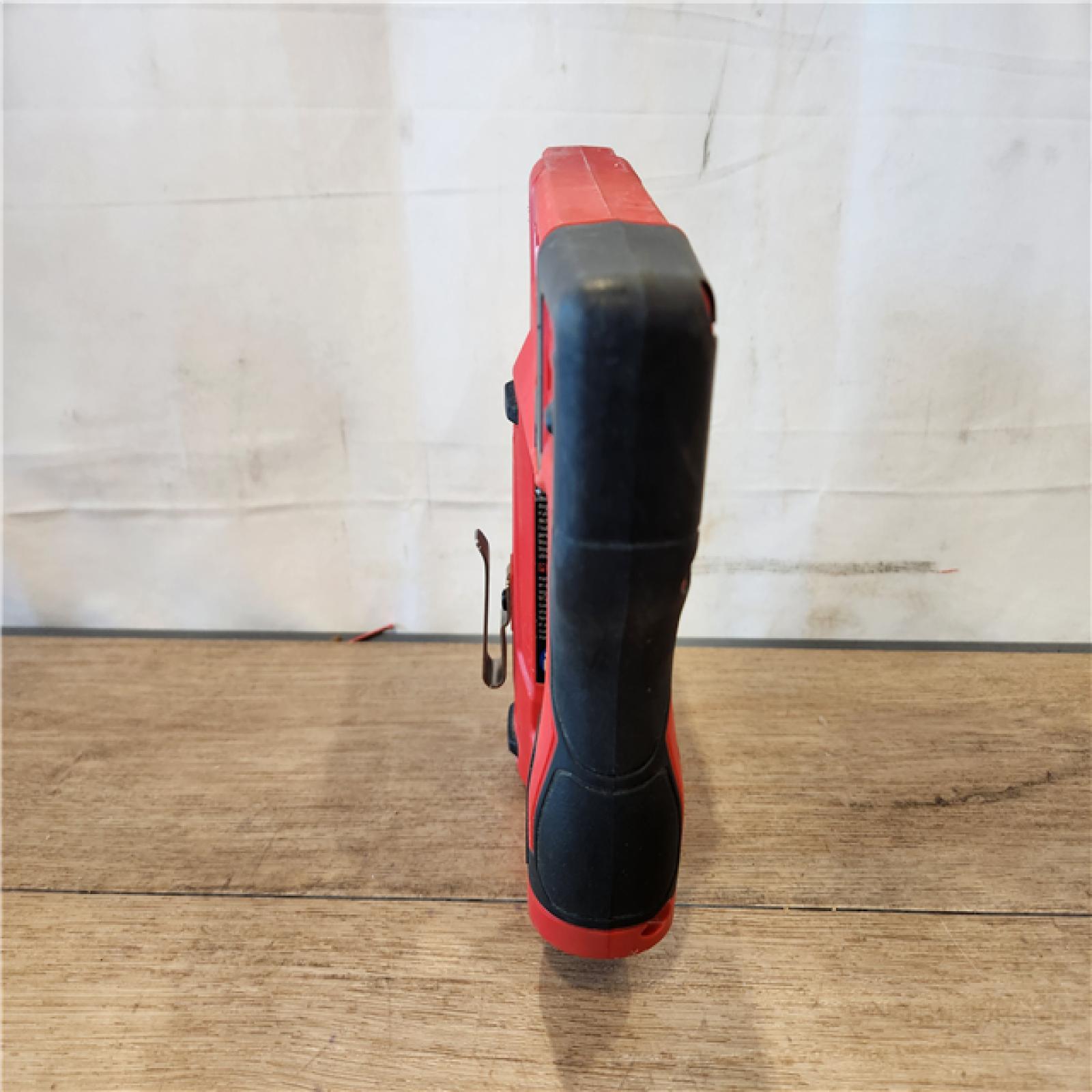 AS-IS- Milwaukee 12-Volt Lithium-Ion Cordless 3/8 in. Crown Stapler (Tool-Only)