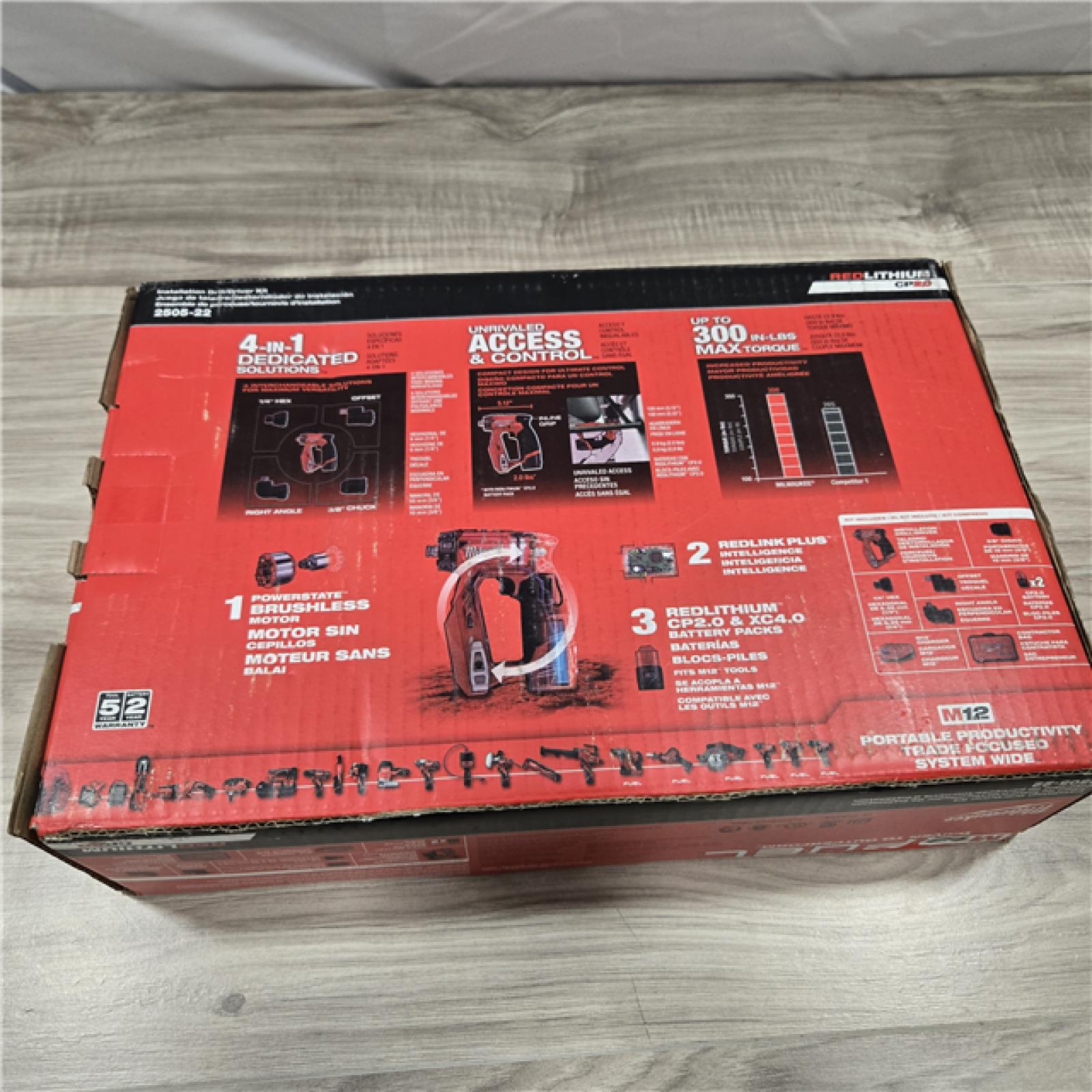NEW! - Milwaukee 2505-22 M12 FUEL Lithium-Ion 3/8 in. Cordless Installation Drill Driver Kit (2 Ah)