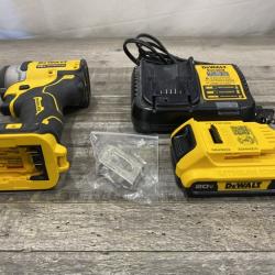 AS-IS DEWALT Atomic 20V Max Lithium-Ion Brushless Cordless Compact 1/4 in. Impact Driver Kit