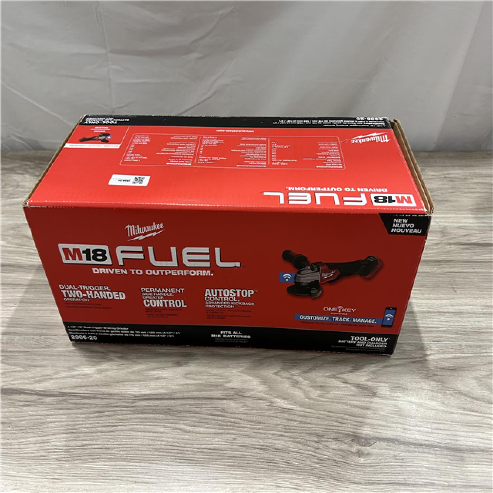 NEW Milwaukee M18 FUEL 18V Lithium-Ion Brushless Cordless 4-1/2 in./5 in. Dual-Trigger Braking Grinder (Tool-Only)