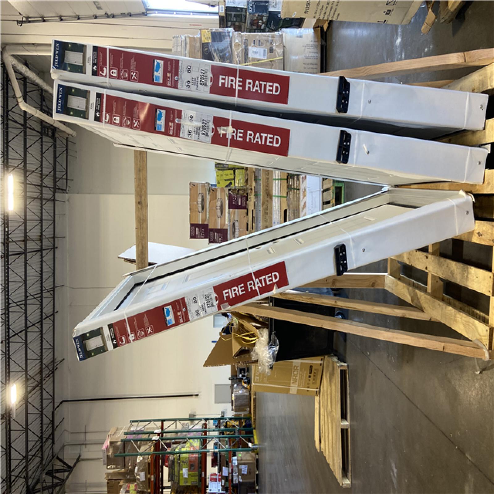 DALLAS LOCATION - JELD WEN Primed Steel 6 Panel Premium Steel 4-9/16 Jamb w/o Brickmould - (3 UNITS)