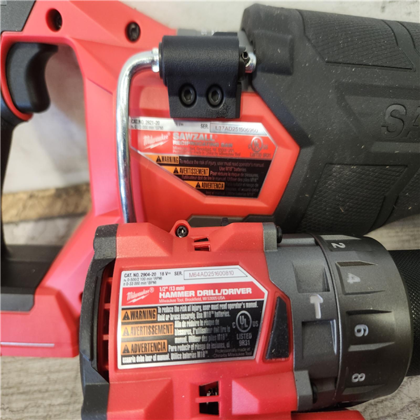 Phoenix NEW Milwaukee M18 FUEL 18V Lithium-Ion Brushless Cordless Combo Kit (5-Tool) with Two 5.0 Ah Batteries, 1 Charger 1 Tool Bag