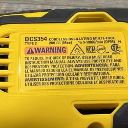 AS-IS DEWALT ATOMIC 20V MAX Cordless Brushless Oscillating Multi Tool Kit