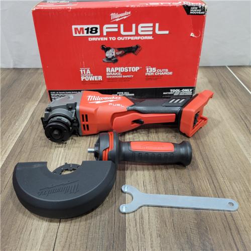 AS-IS Milwaukee 2880-20 M18 FUEL 18-Volt Lithium-Ion Brushless Cordless 4-1/2 in./5 in. Grinder W/Paddle Switch (Tool-Only)