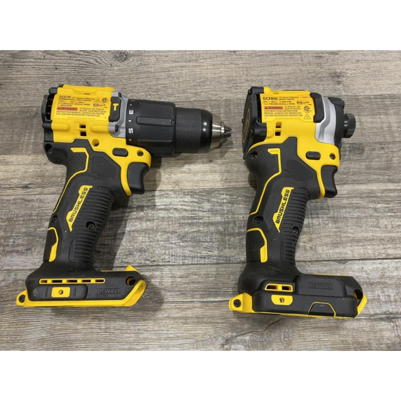 AS-IS DEWALT ATOMIC 20V MAX Lithium-Ion Cordless 2-Tool Combo Kit