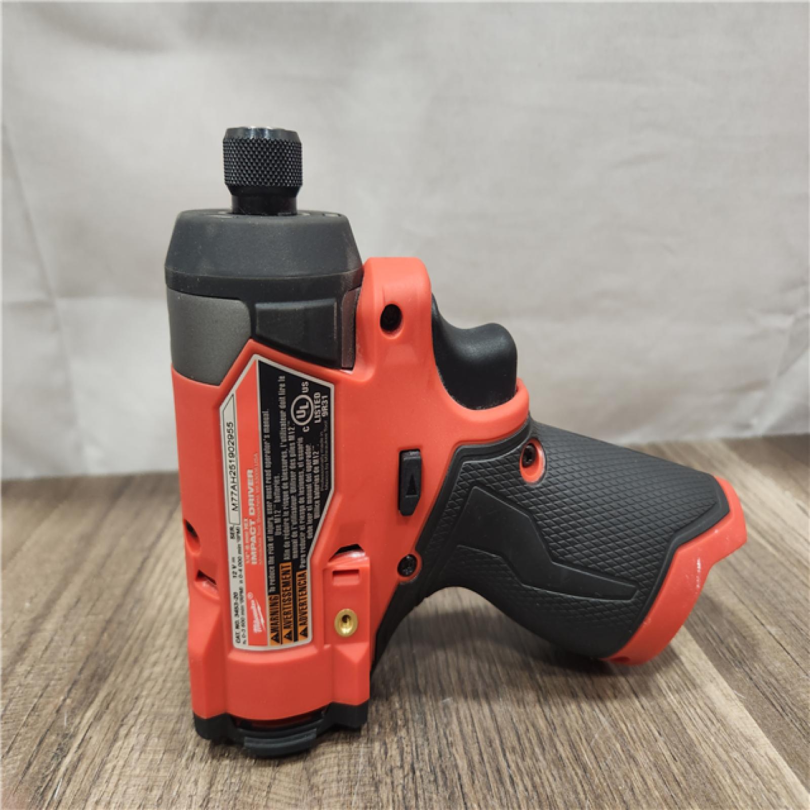 AS-IS- Milwaukee M12 FUEL 12 V 1/4 in. Cordless Brushless Impact Driver (TOOL ONLY)