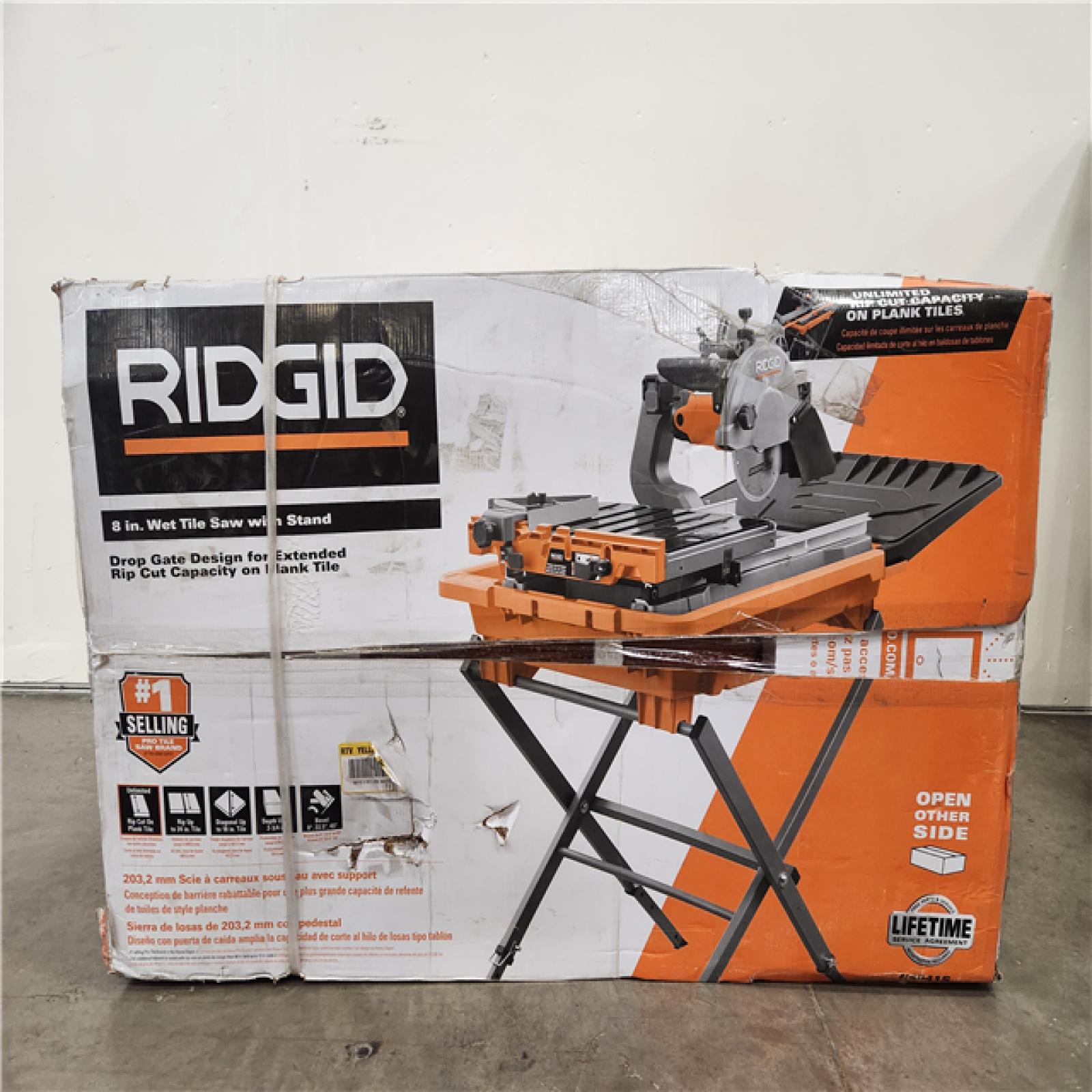 Phoenix Location RIDGID 12 Amp 8 in. Blade Corded Wet Tile Saw with Extended Rip
