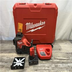AS-IS Milwaukee 12-Volt Lithium-Ion Cordless Green 250 ft. 3-Plane Laser Level Kit