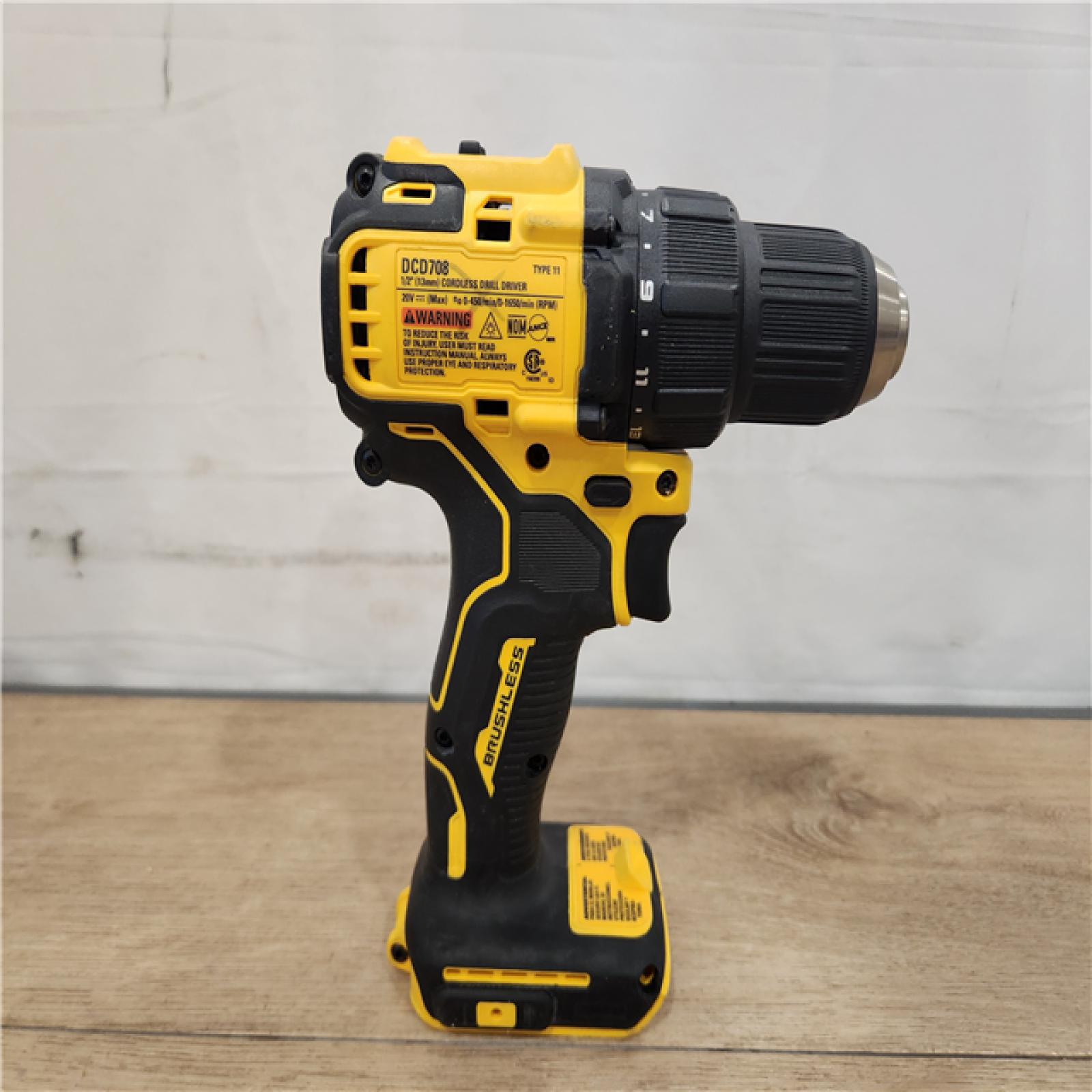 AS-IS- DEWALT 20V Compact Cordless 1/2 in. Hammer Drill (Tool-Only)