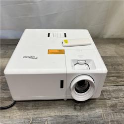 AS-IS Optoma UHZ50 Smart True 4K UHD Laser Projector 3000 Lum - 46Hrs - Dead Pixel