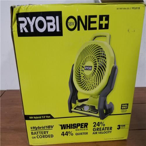 California AS-IS Ryobi 18V Hybrid 7.5 Fan (Tool Only)