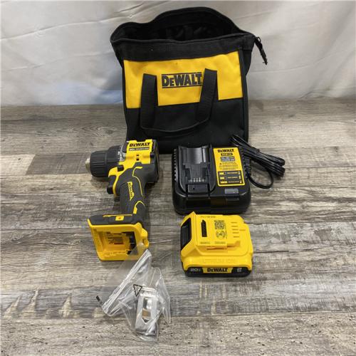 AS-IS DEWALT Atomic 20V Lithium-Ion Cordless Compact 1/2 in. Drill/Driver Kit