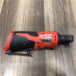 AS-IS  Milwaukee M12 12V Lithium-Ion Cordless 3/8 in. Ratchet Kit