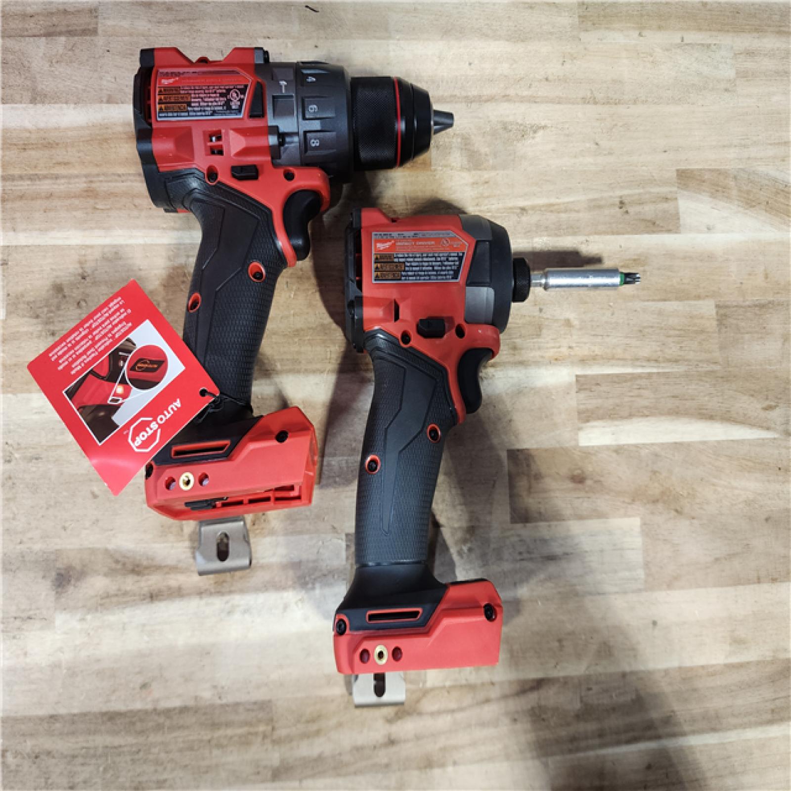 HOUSTON LOCATION - AS-IS Milwaukee  FUEL 18V Lithium-Ion Brushless Cordless Hammer Drill and Impact Driver Combo Kit