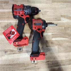 HOUSTON LOCATION - AS-IS Milwaukee  FUEL 18V Lithium-Ion Brushless Cordless Hammer Drill and Impact Driver Combo Kit
