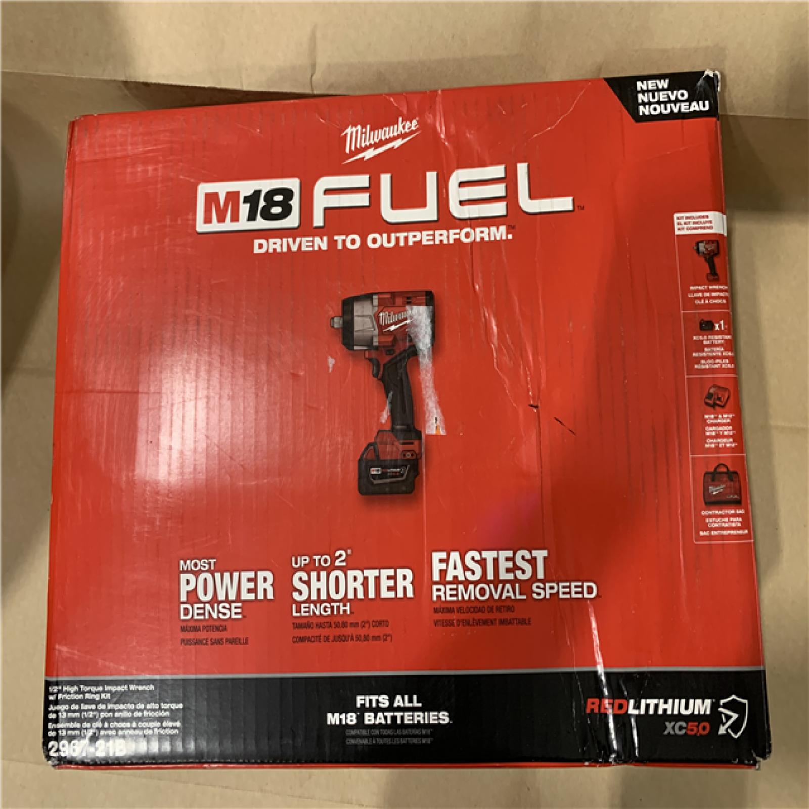 Milwaukee M18 FUEL 1/2 High Torque Impact Wrench with Friction Ring Kit