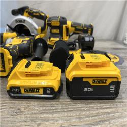 AS-IS DEWALT 20V Lithium-Ion Cordless 6-Tool Combo Kit with Rolling Toolbox