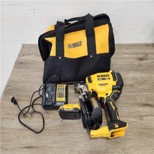 Phoenix Location NEW DEWALT 20V MAX Lithium-Ion 15-Degree Cordless Roofing Nailer Kit with 4.0Ah Battery Pack, 2.0Ah Battery Pack, Charger and Bag