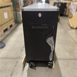 DALLAS LOCATION - AS-IS Husky Tool Storage Heavy Duty 96 in. W x 24 in. D Matte Black Mobile Workbench Cabinet with Stainless Steel Top