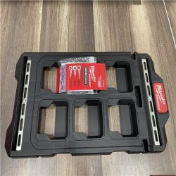 AS-IS Milwaukee 12V Lithium-Ion XC Extended Capacity 4.0 Ah Battery 2-Pack w/PACKOUT Compact Wall Plate & M12 Battery Rack